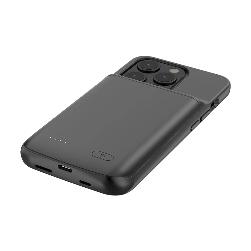 IPhone 15 Pro Max用バッテリー充電器ケース,パワーバンク,15
