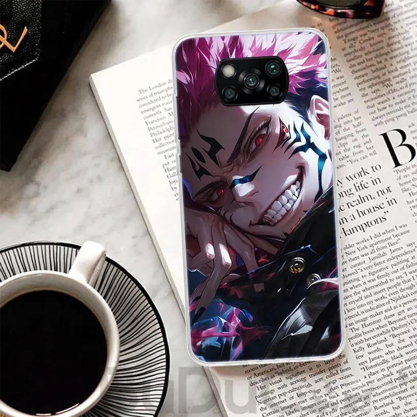 Kaisen J-Jujutsu Ryomen Sukuna Themed Protective Phone Case with Print Design