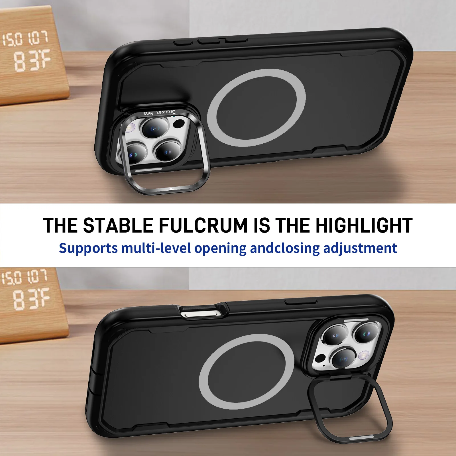 Magnetic Shockproof Full Body Camera Protective Case with MagSafe Compatibility