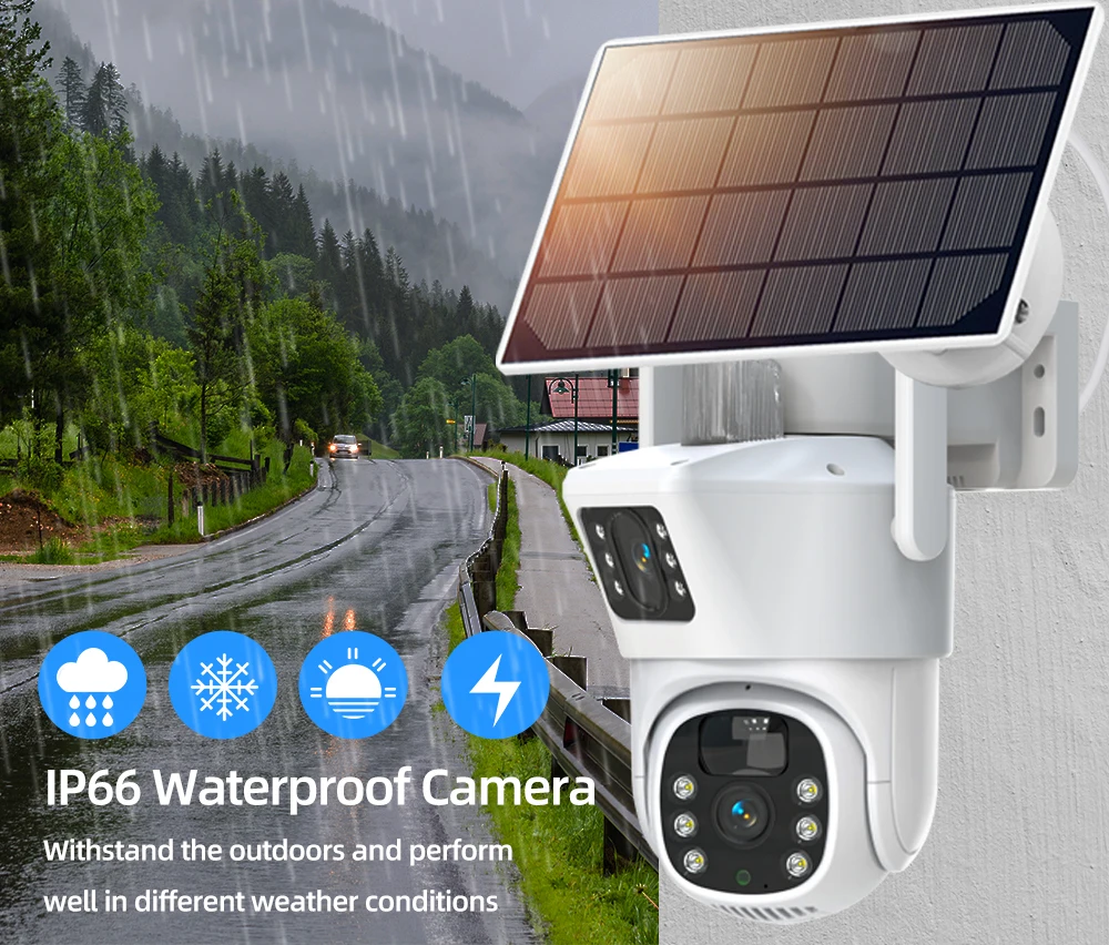 防犯カメラ Smart PTZ Outdoor Solar Battery Camera Amazon.com : 4K Solar Security Cameras Wireless Outdoor Battery