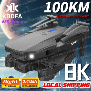 KBDFA 2024 New E88 Pro WIFI FPV Drone Wide Angle HD 4K Camera Height Hold RC Foldable Quadcopter Dron Helicopter Toys Gift 1