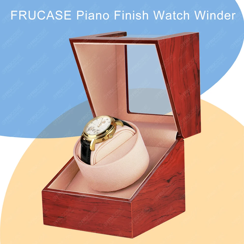 FRUCASE Wooden Watch Winder Automatic Watches Watch Box Automatic Winder USB Cable / Battery Option watch winder