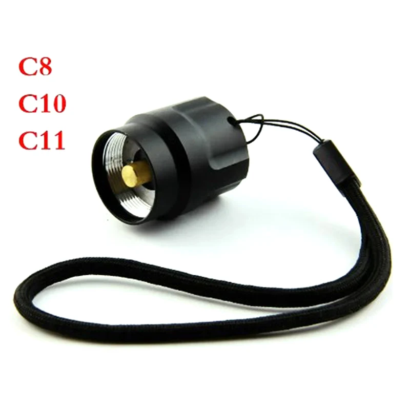 C8 Q5 Flashlight Switch Assembly Tail Accessories Torch Tail Switch Set DIY Accessories