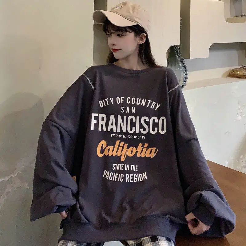 Oversized Hoodie Korean Fashion Vintage Pullover Streetwear Women Aesthetic Hip Hop Long Sleeve Orange Zip Up White Pink Top