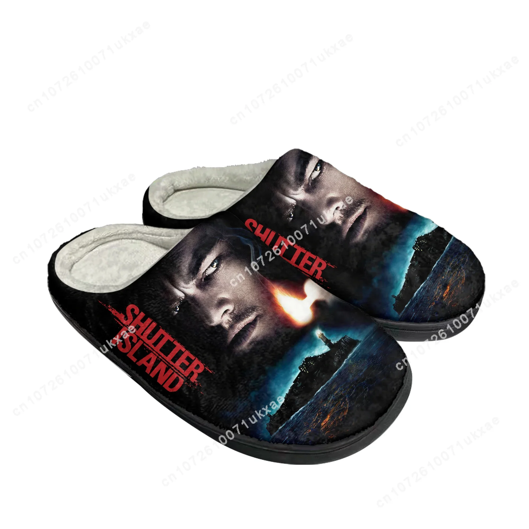 Shutter Island Home Cotton Slippers Men Women Leonardo DiCaprio Plush Bedroom Casual Keep Warm Shoes Thermal Slipper Custom Shoe