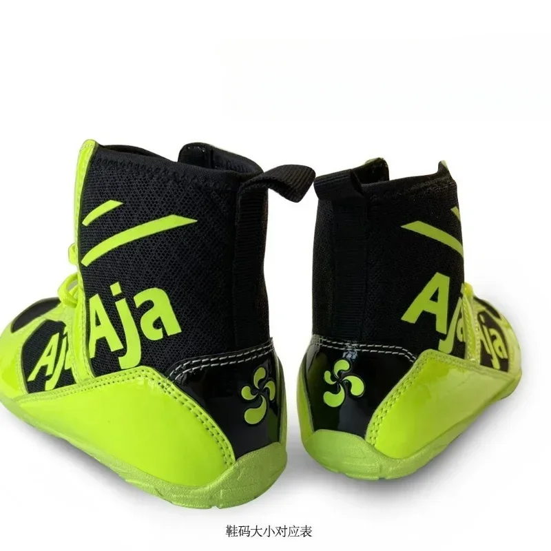 Luxury Brand Wrestling Shoes for Women Green Gym Shoes Lady Brand Designer Boxing Shoe Big Boy Competition Sports Fighting Boots