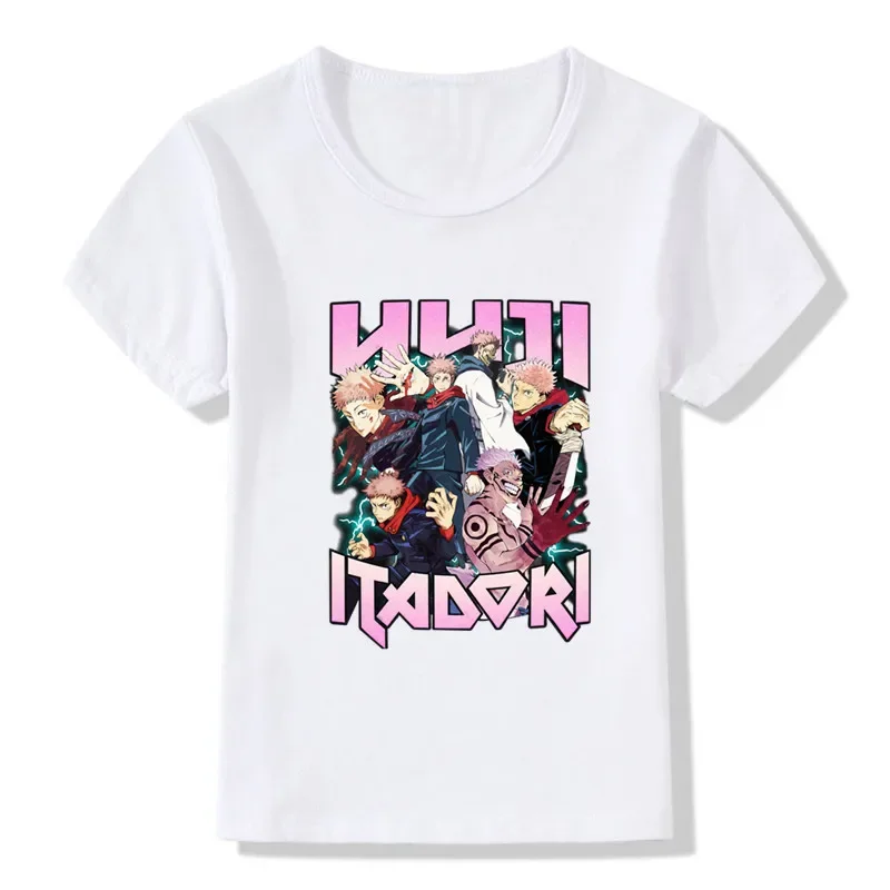 Kids T Shirt Anime Jujutsu Kaisen Cartoon Print Funny Boys T shirt Summer Short Sleeve Baby Girls Clothes Children Tops,HKP5469 t shirt cotton t shirt kids t shirt girls t shirt girls tee shirt stitch t shirt t shirt set