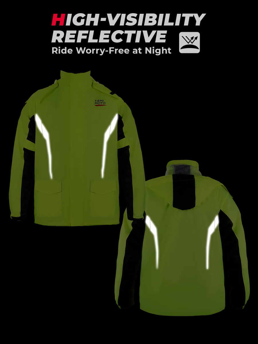 Motorcycle Raincoat Set Waterproof Pants for Men Summer Riding