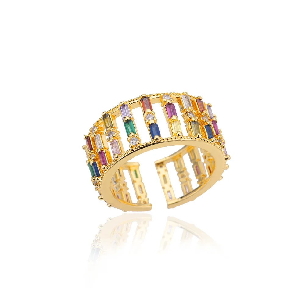 Bague arc-en-ciel large