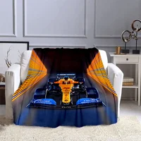 F1 Racing car Formula Racing Blanket Children's Blankets High Quality Flannel Blanket Soft Comfortable Home Travel Blanket 2