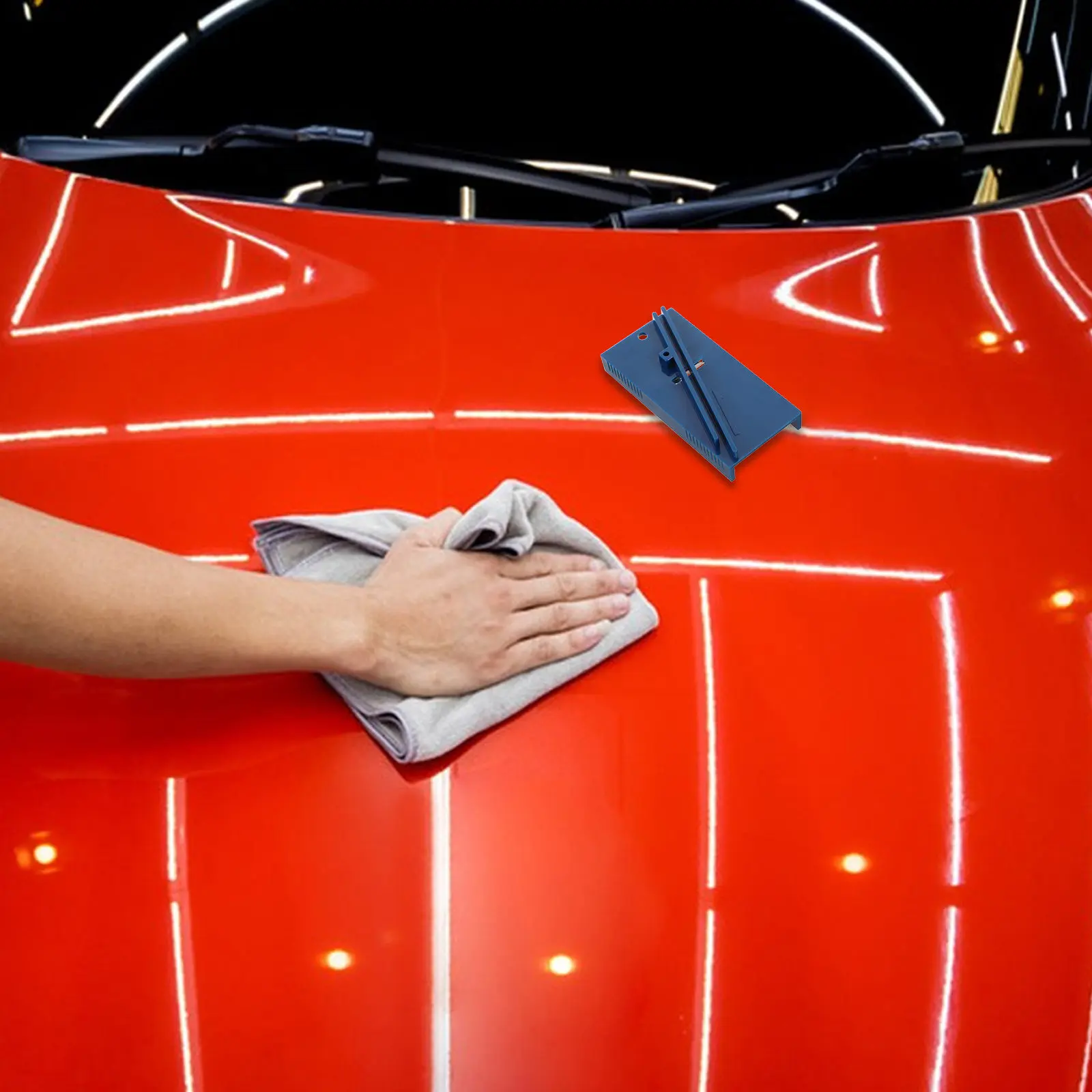 3종 랩 스퀴지 모서리 고르게 만드는 도구 전문 플라스틱 스크레이퍼 자동차 틴..