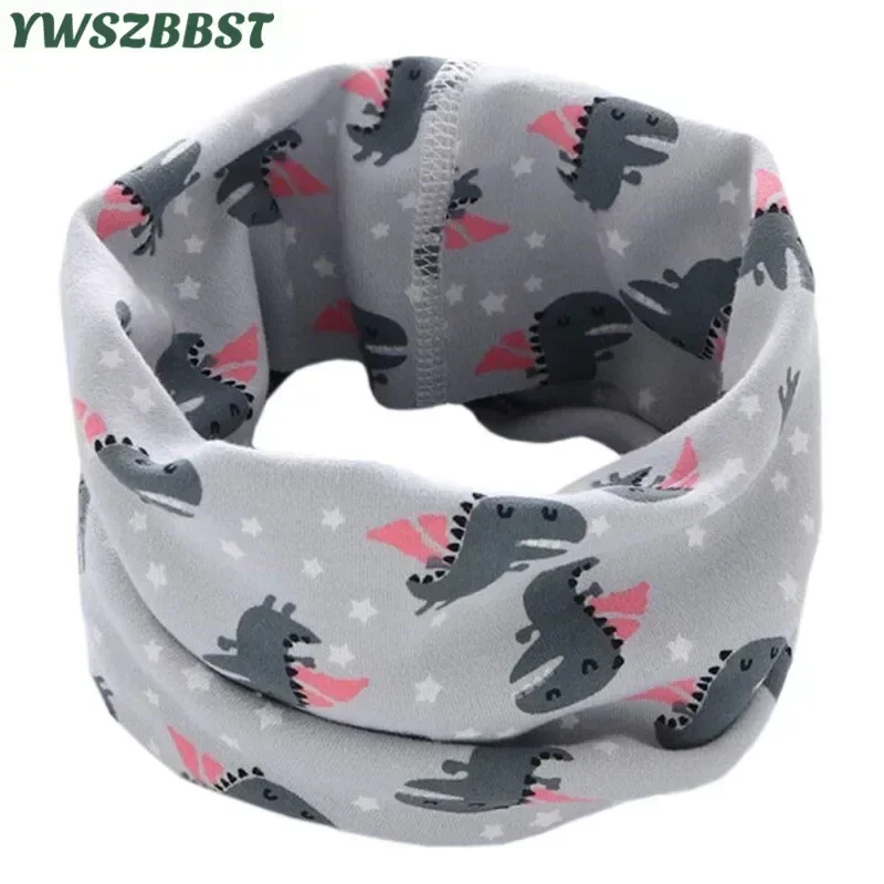 Kids Scarf Baby Neck Warmer Boys Girls Magic Muffler Outdoor Children's Cotton Ear Cap Winter Spring Autumn