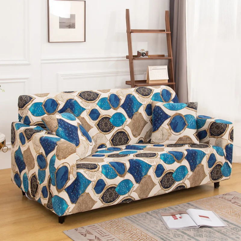 thumbnail image 1 of Fundas elásticas con estampado Floral para sofá de esquina, cubierta seccional para sillón, 1/2/3/4 asientos, 1 of 5