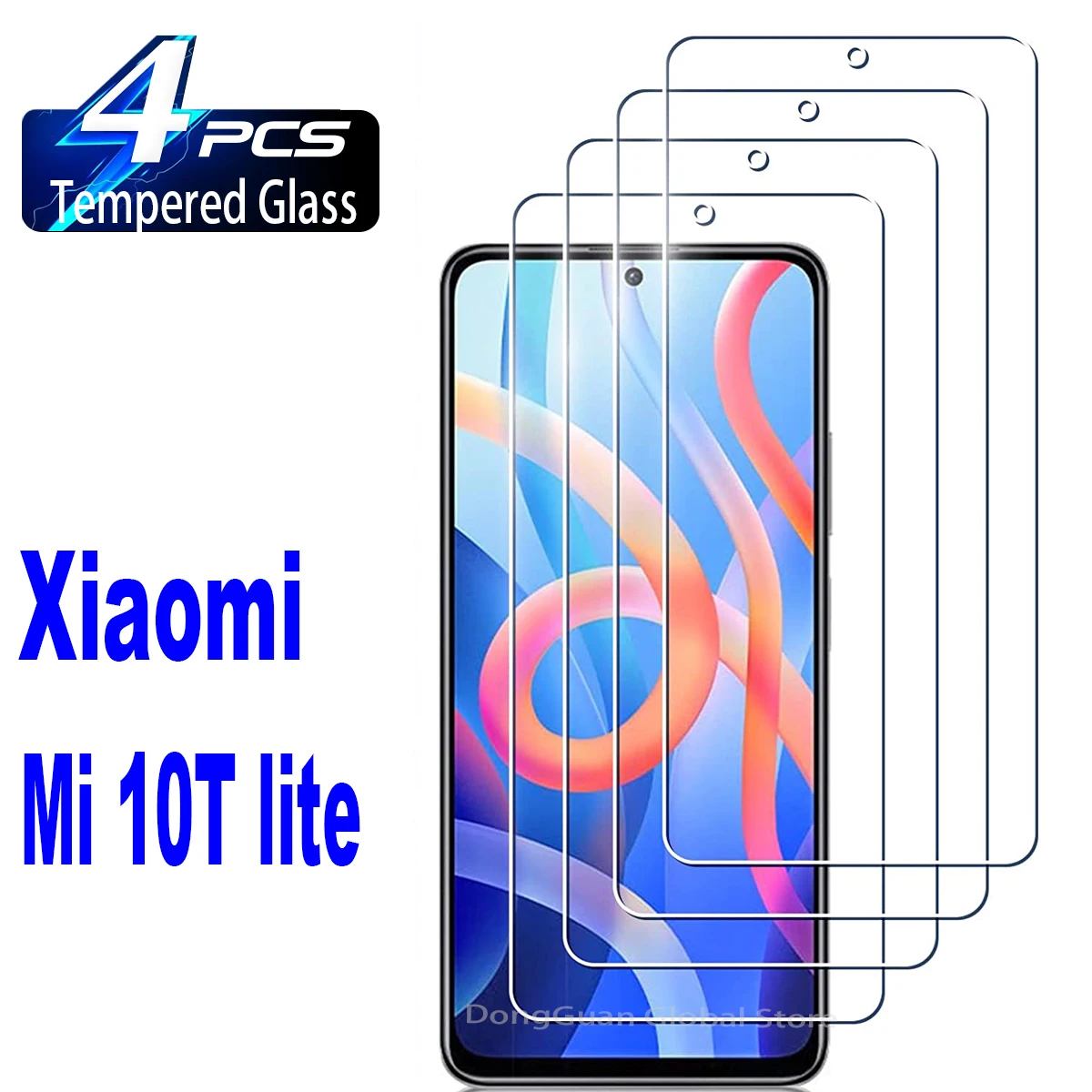 

2/4 шт. высококачественное алюминиевое закаленное стекло для Xiaomi Mi 10T Lite 5G, защитная стеклянная пленка для экрана