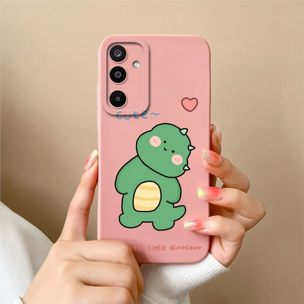 Lovely Dinosaur Silicone Soft Phone Case - Shockproof Cover