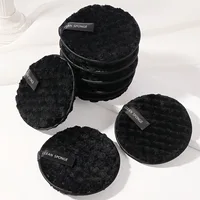 8pcs Face Makeup Remover Cotton Pads Rounds Reusable Soft Makeup Cleaning Puff Double-Sided Face Cleansing Removal Sponge Washab 1