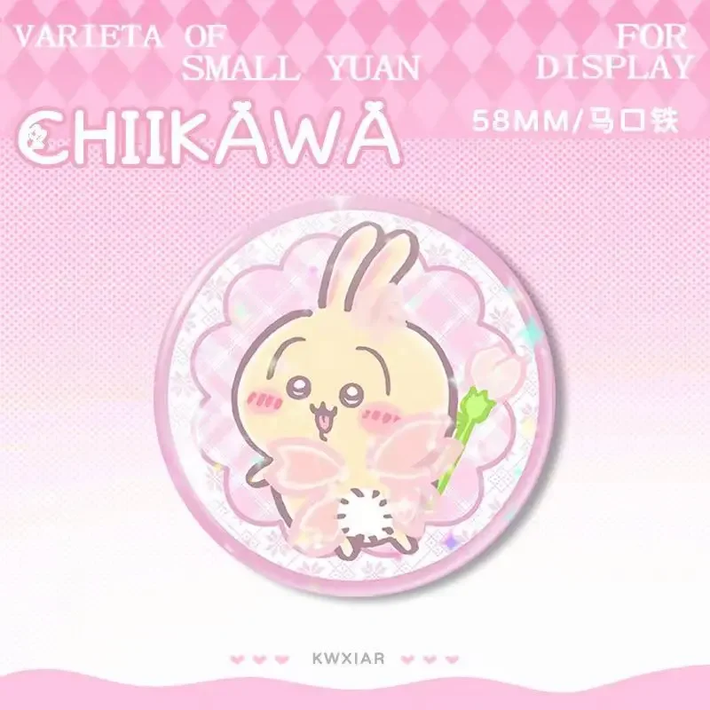 YIJI CHikawAS Cute Badge ハチワレ Hachiware うさぎ USAGI ちい