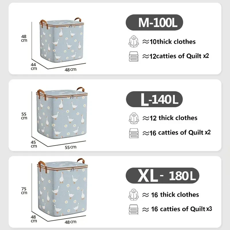 Used Foldable Storage Bag Waterproof High-Capacity Home Storage