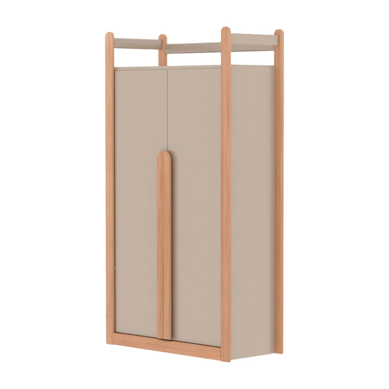 Children's wardrobe Bedroom household all solid wood small wardrobe Children's room cabinet