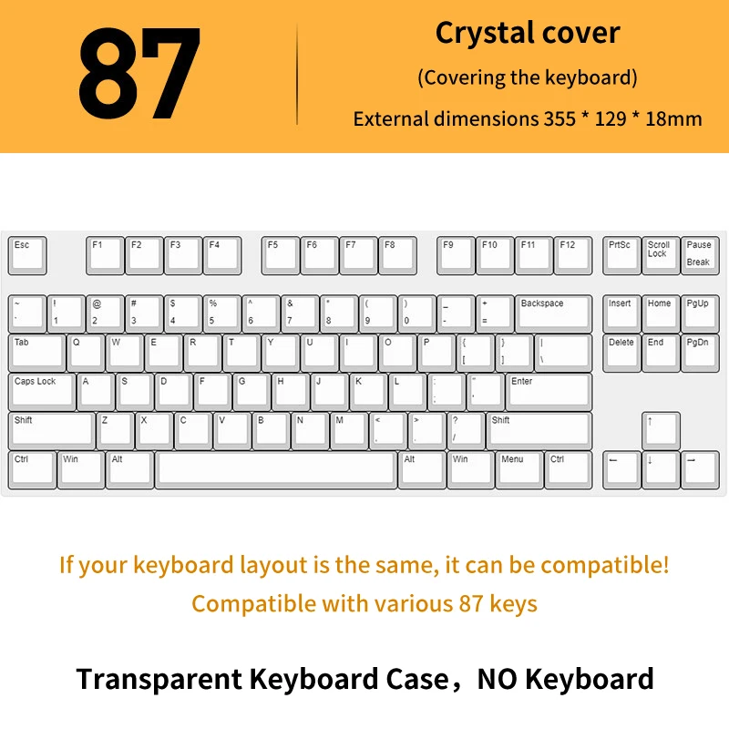 Acrylic Transparent Dust-Proof Keyboard Cover – Perfect
