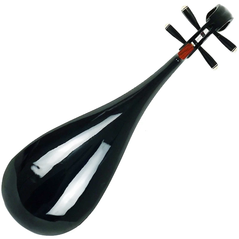 

FLOFAIR Introduction to national plucked string instruments Pipa instruments for adult performance bright lacquer black PP-02