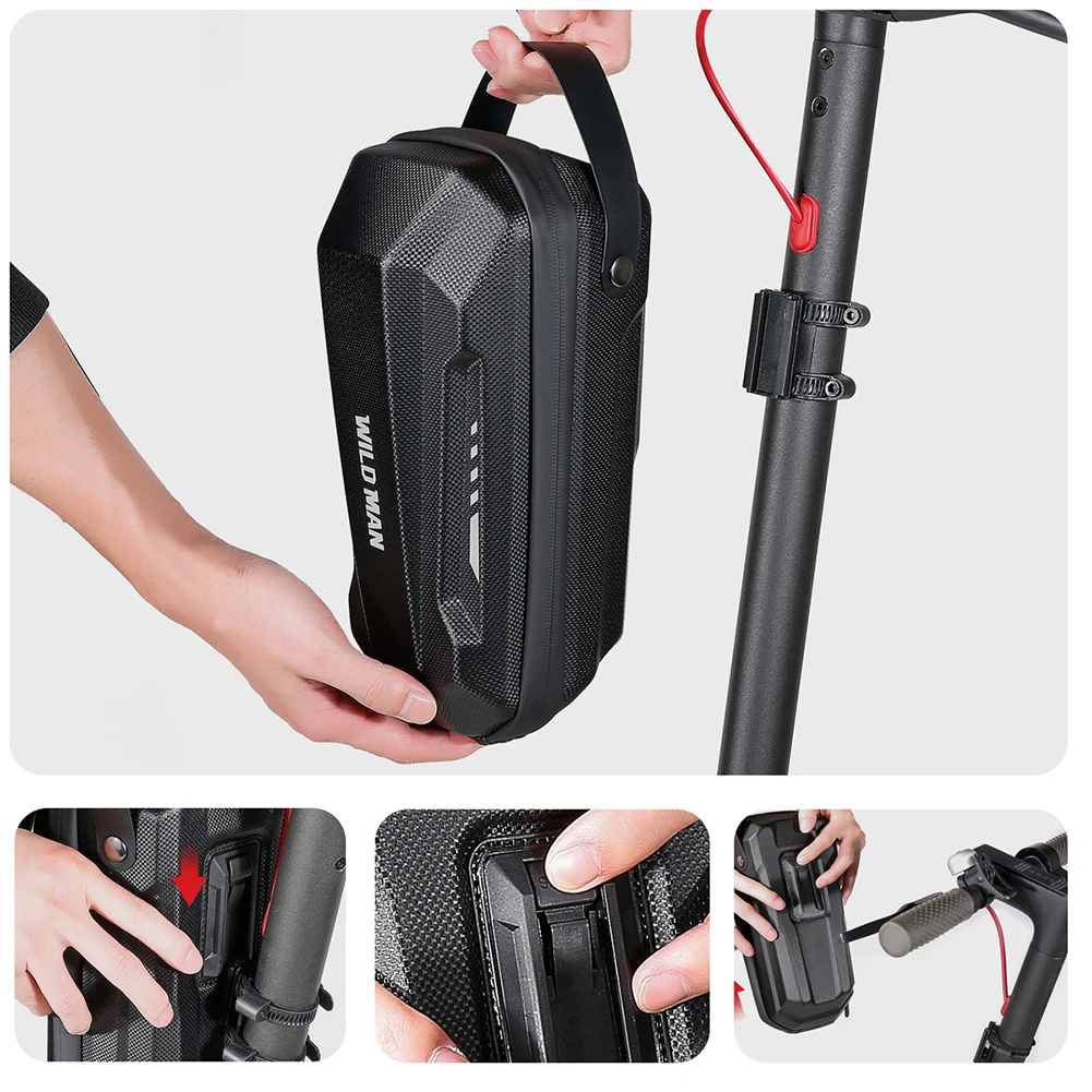 thumbnail image 2 of New Scooter, 5L Capacity Hard Waterproof Scooter Front Bag,Handlebar Bag, Handlebar Bags - Canada 2 of 13