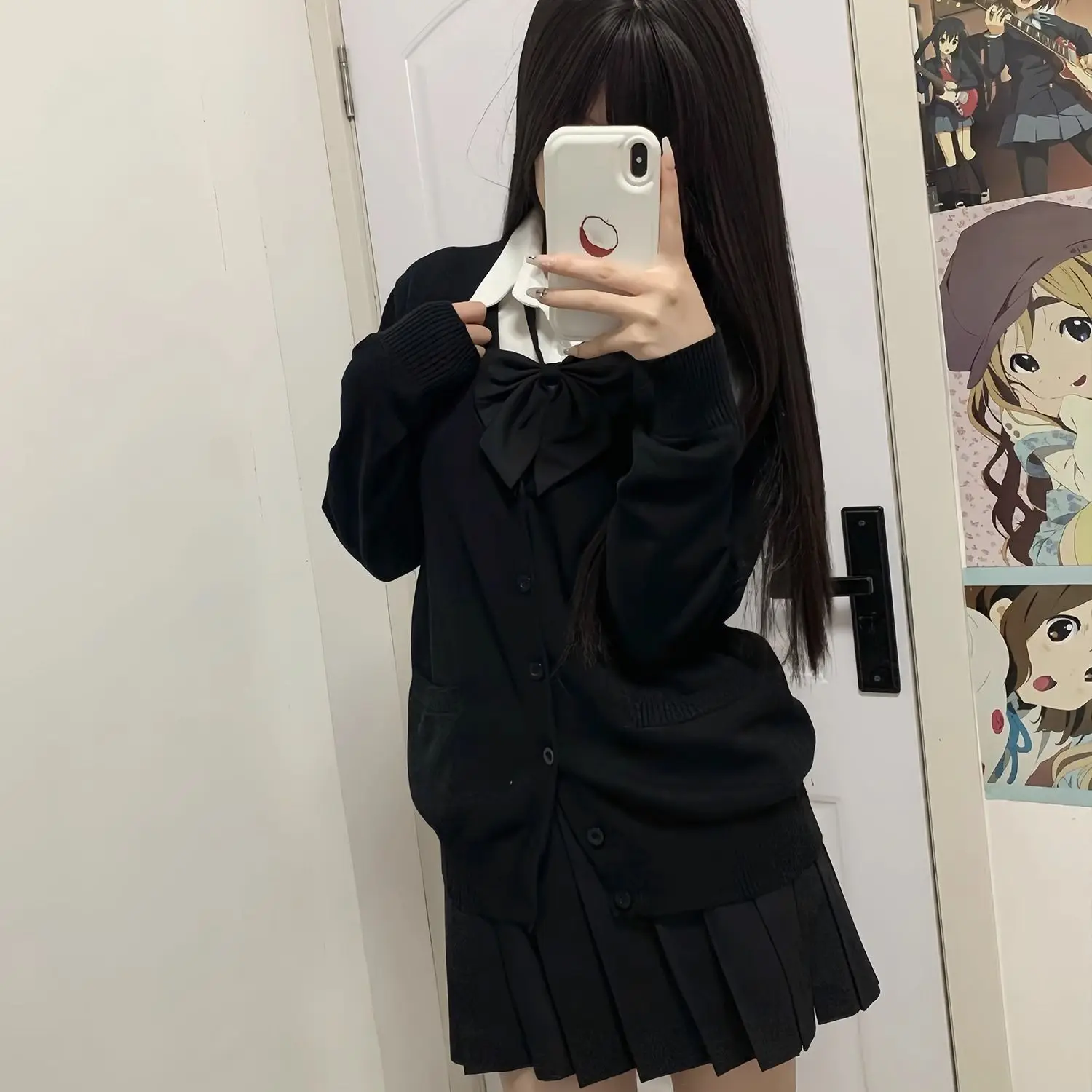 Preppy Style Jk Uniform Cardigan Sweater Japanese Style Women V-Neck Knitted Elastic Solid Slim Long Sleeve Harajuku Casual Coat 3