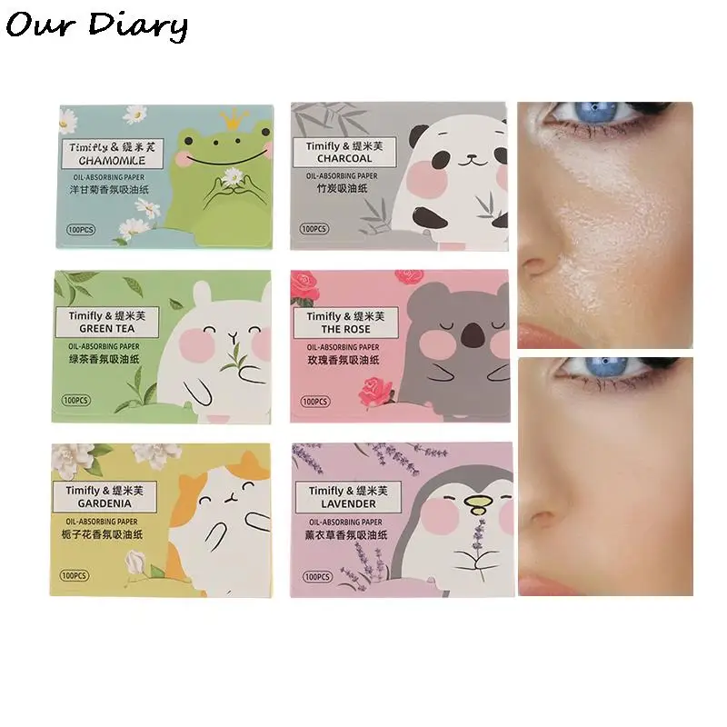 

New 100Pcs Face Oil Blotting Paper Protable Matting Face Wipes Facial Cleanser Oil Control Oil-absorbing Face Cleaning Tools