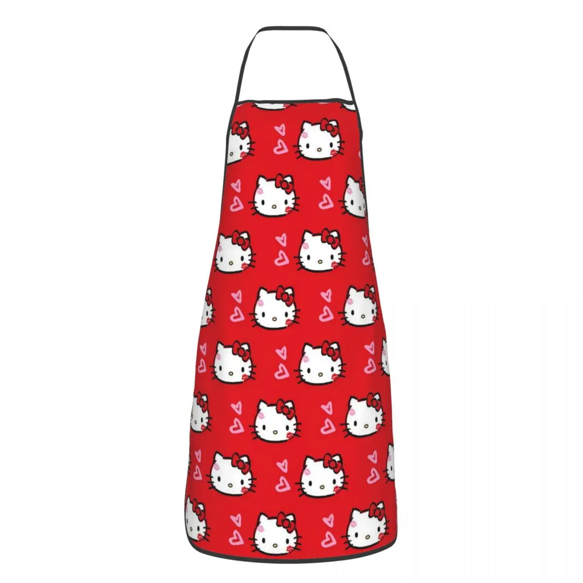 

Милый фартук Hello Kitty Sanrio, кухонный фартук для готовки и выпечки, домашняя уборка, нагрудники для кухни с рисунком, водонепроницаемый фартук для мужчин и женщин