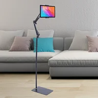 Universal Ipad Stand Floor Tablet Bracket Adjustable Flexible Rotation Phone Holder 360° rotating Stand Support 4.72-7.09in 1