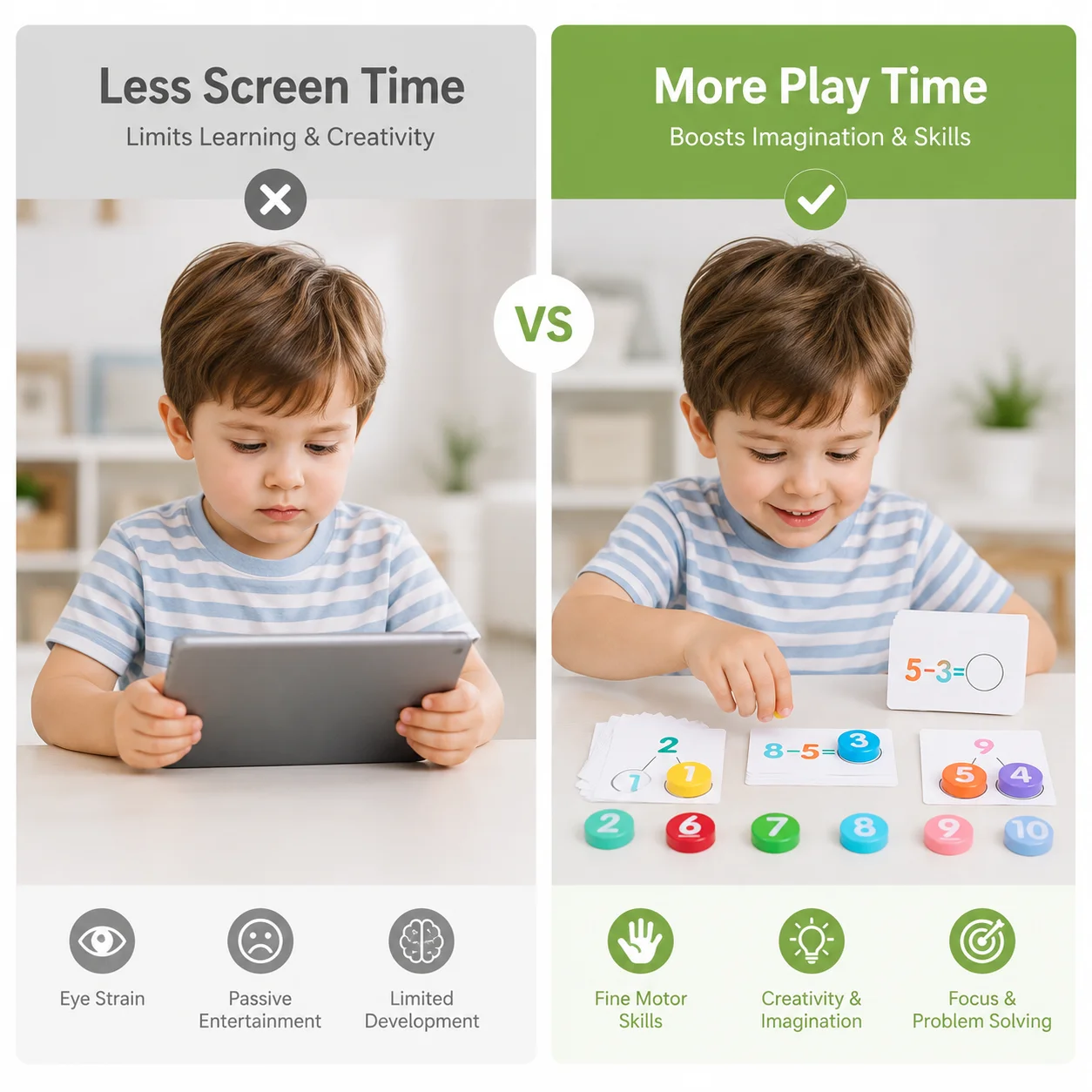 Children's Early Education Math Teaching Aids Number Cognition Matching Educational Toys for Mathematical Operations Learning - 4