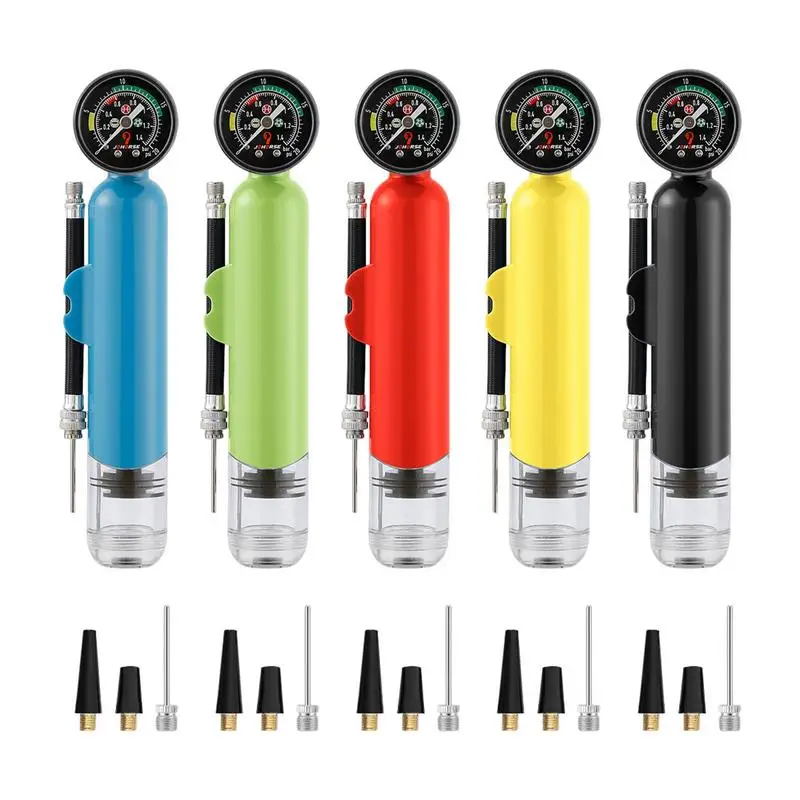 

Portable Sports Pump With Pressure Gauge Exercise Ball Inflation Devices For Soccer Basketball Football Multifunctional Pump