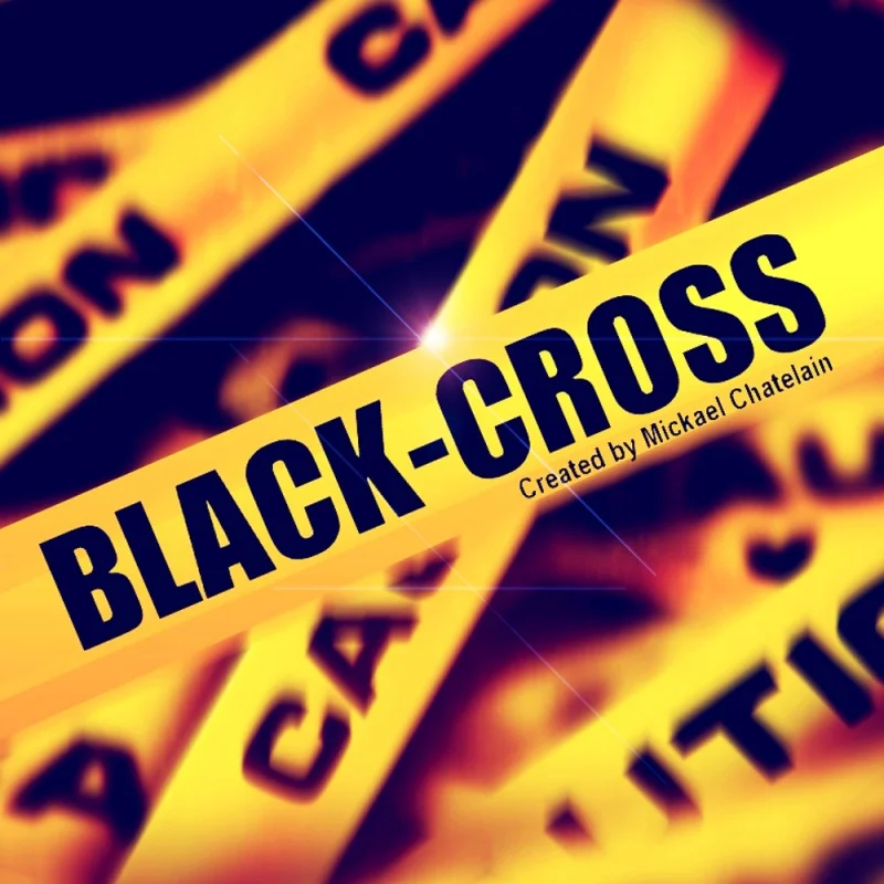 

BLACK CROSS by Mickael Chatelain Magic Trick Magician X Move Close Up Street Illusion Gimmick Props Card Deck Cross Vanish Magia