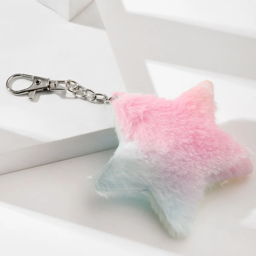 Plush Pompoms Keychain Rainbow Love Heart Butterfly Cat Star Fur Ball Bag Pendant Girl Backpack Charm Car Hanging Accessories 22 S2326f91ac0e842098e64e8eea11664f9T Plush Pompoms Keychain Rainbow Love Heart Butterfly Cat Star Fur Ball Bag Pendant Girl Backpack Charm Car Hanging Accessories