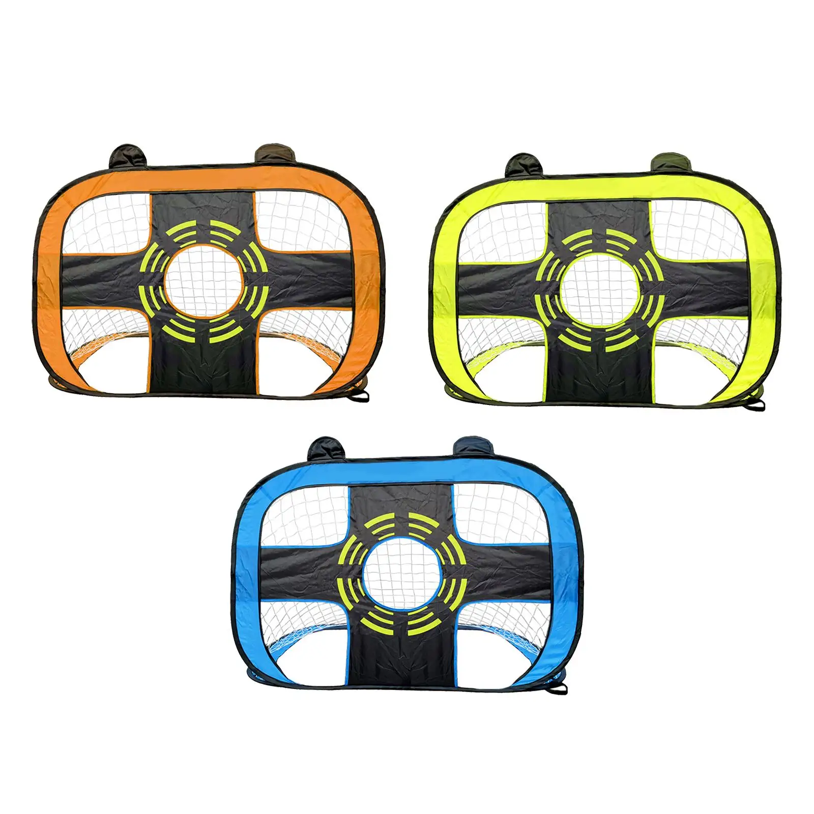 

Mini Kids Soccer Goal Pop up Accuracy Training Portable Soccer Goal Foldable Kick Trainer for Sports Backyard Fun Summer Playing