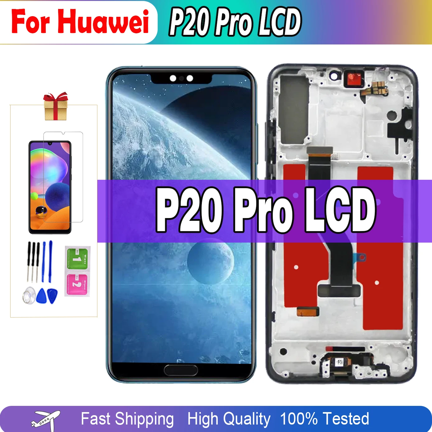

ЖК-дисплей для Huawei P20 Pro, для Huawei P20 Plus, ЖК-дисплей CLT-AL01 CLT-L29, ЖК-дисплей, сенсорный экран, дигитайзер, замена в сборе
