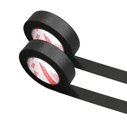 Textured Black Paper Tape for Writing, Painting, and Crafting - 50m Roll (Various Widths) (2pcs - 40mm x 50m)