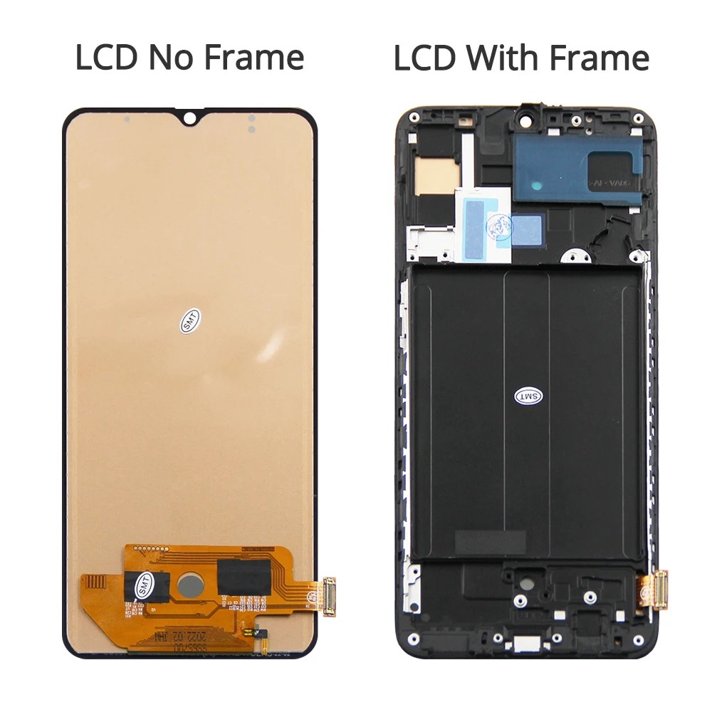 프레임 터치 스크린 어셈블리 교체, 삼성 A70 A705 LCD A705F SM-A705FN 디스플레이, 도매 6.7 인치 디스플레이
