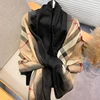 Fashion design 2024 women cotton long Scarf high quality Ladies Winter Warm Soft Shawls Wraps Unisex Scarves 6