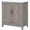 Bathroom Vanity with Sink in Driftwood Gray Bath Room Ceramic and Wood Storage Solution for Powder Room  bathroom sink cabinet 2