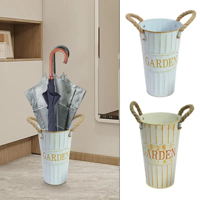 Portaombrelli In Metallo Per Ingresso - Design Moderno, Struttura Cava, Elegante E Funzionale