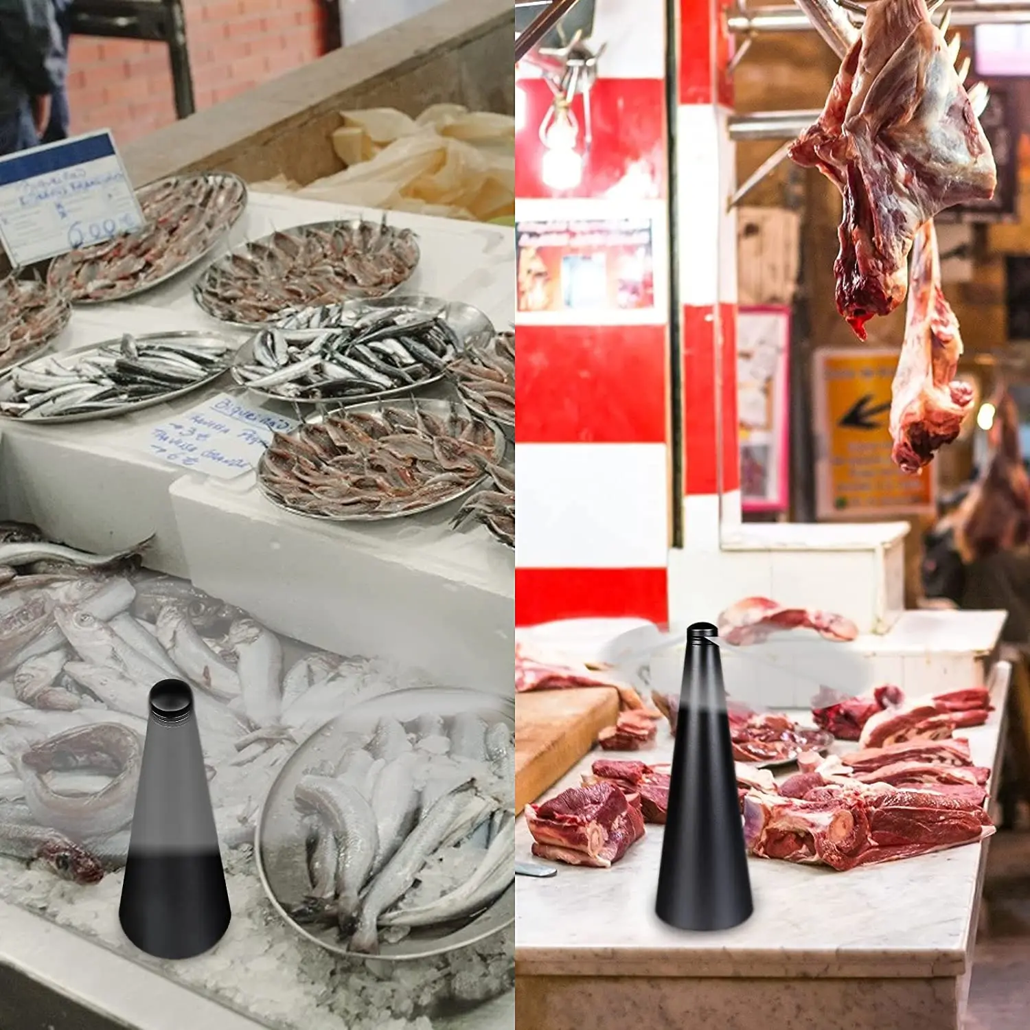 Fly Fans for Tables with Soft Blades, USB or Batteries Powered, Soundless and Portable Fly Fan Keeps Your Food Clean