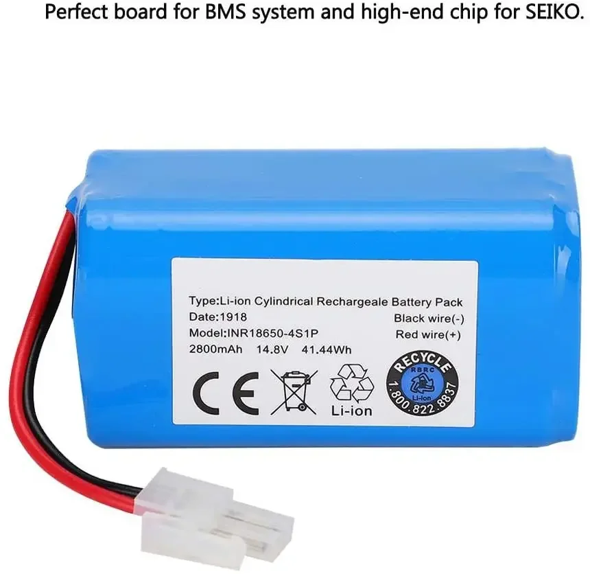 Ilife Aspirador Robô Bateria de Lítio Capacidade Total 14.8v 2600mah 3500mah 14.4v a4 A4s v7 a6 V7s Plus Ilife 4s1p Novo - Image 2