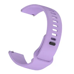 Sport Silicone Watch Band - Premium Replacement Strap - 1PCS 20MM (A - Purple)