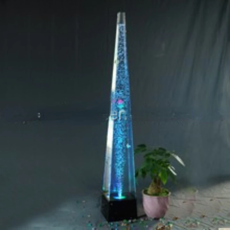 

changing color water bubble column for home decoration