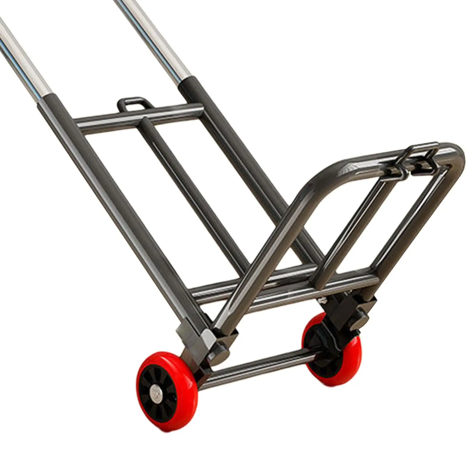 Folding Hand Truck Adjustable Foldable with wheels Shopping Cart Foldable Hand Cart for Airport Transportation Moving Shopping