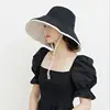 Cotton Double-sided Wear Fisherman's Hat Women's Summer Fashion Hundred Shading Cloth Hat Show Face Smaller  Sunburn Protection 2