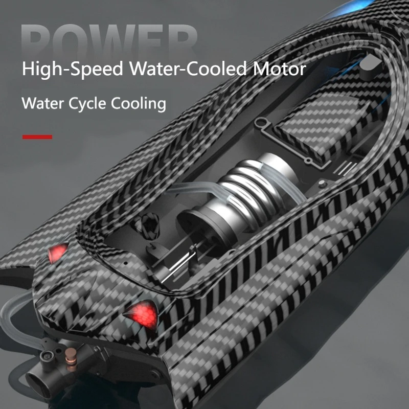 Fy011 New 2.4g Adult Children Electric Speedboat Racing Water Toy Boat High-speed Turbojet Remote Control Boat Christmas Gift 5