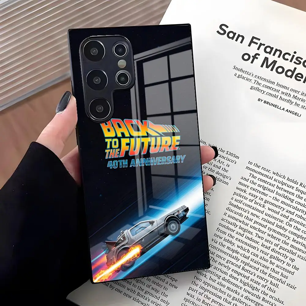 Back To The Future Themed Glass Phone Case