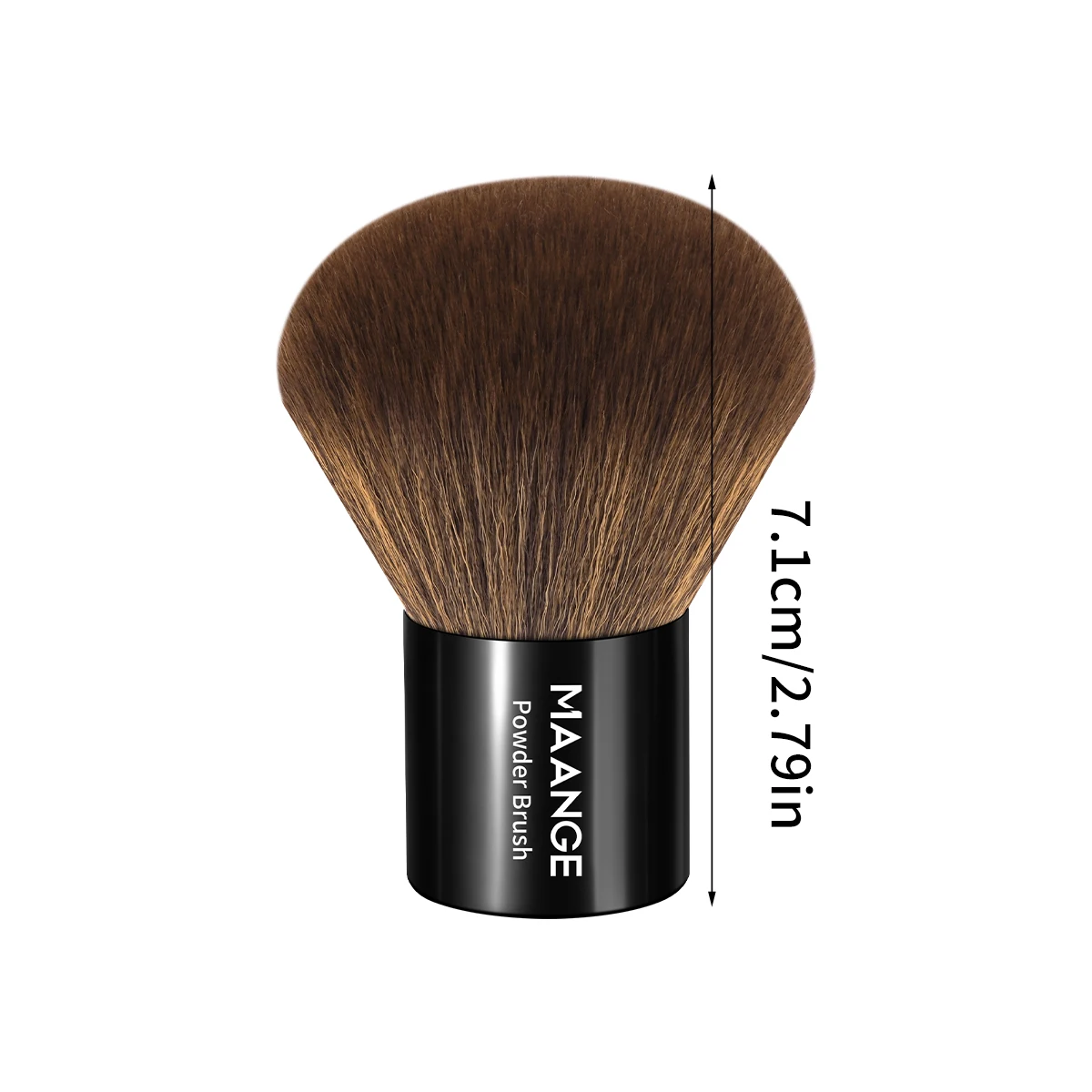 MAANGE Single Aluminum Tube Large Powder Brush Professional Makeup Brush Kabuki Mineral Powder Brush Loose Blush Brush Makeup 2